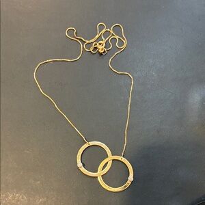 LANA 14K Gold Interlocking Circle Necklace